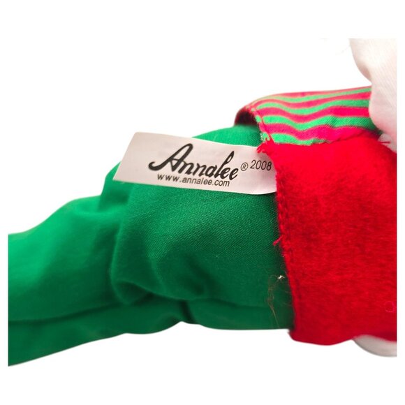 Annalee Elf Letters to Santa Christmas Doll 11" Slippers 2008 Vest Festive Decor - Picture 8 of 11